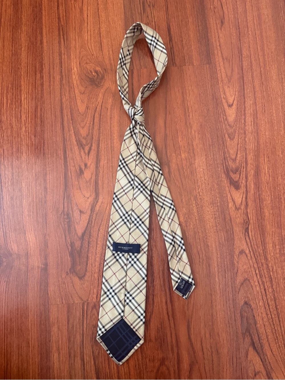 Burberry Brown Plaid Tie - Picture 3 of 4